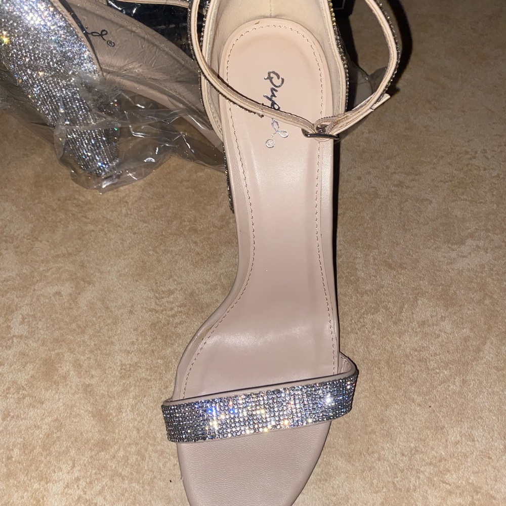 Qupid Bixby Rhinestone heels - Picture 2 of 5